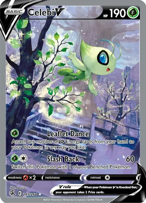 Celebi V (Alternate Full Art) fusion strike